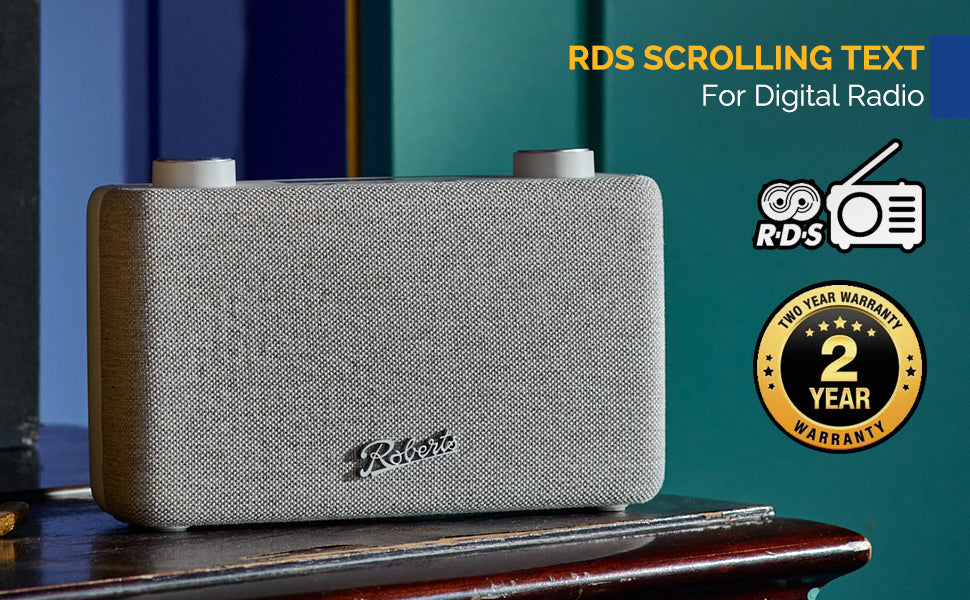 Roberts™ Play11 Digital Portable Radio – White Edition