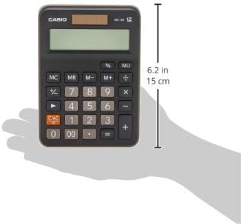 Casio MX-12B-BK Desk Calculator – 12-Digit Large Display, Office Essential