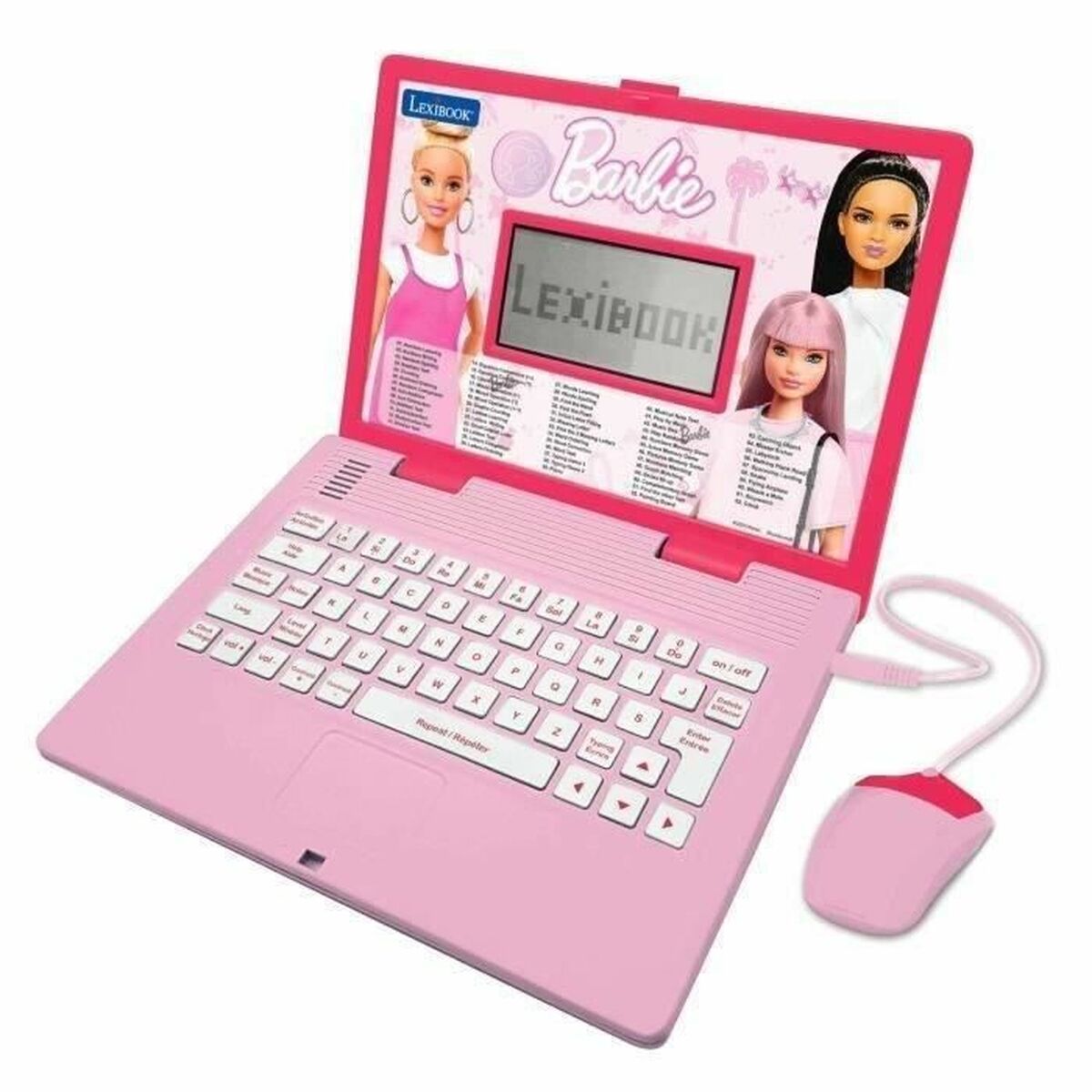 Lexibook JC598BBi1 Kids Educational Laptop – Pink, Bilingual, 124 Activities