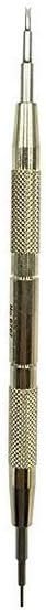 7767-F Watch Spring Bar Tool - Long Stainless Steel Handle with Replaceable Screw in Fine Tool End