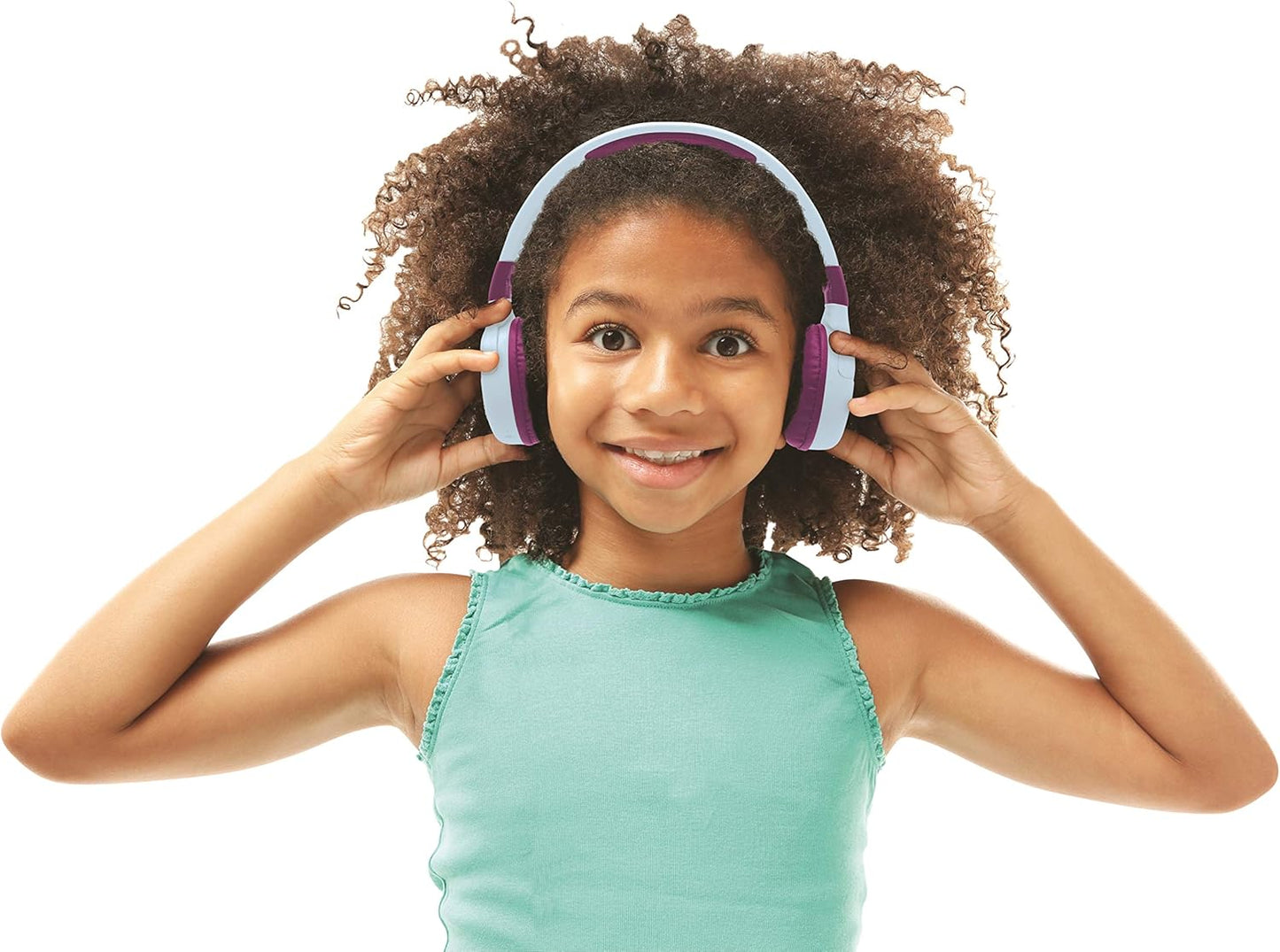 LEXIBOOK, Disney Frozen, 2-in-1 Bluetooth Headphones for Kids, stereo Wireless Wired, Kids safe for Boys Girls, Foldable, Adjustable, blue/purple, HPBT010FZ