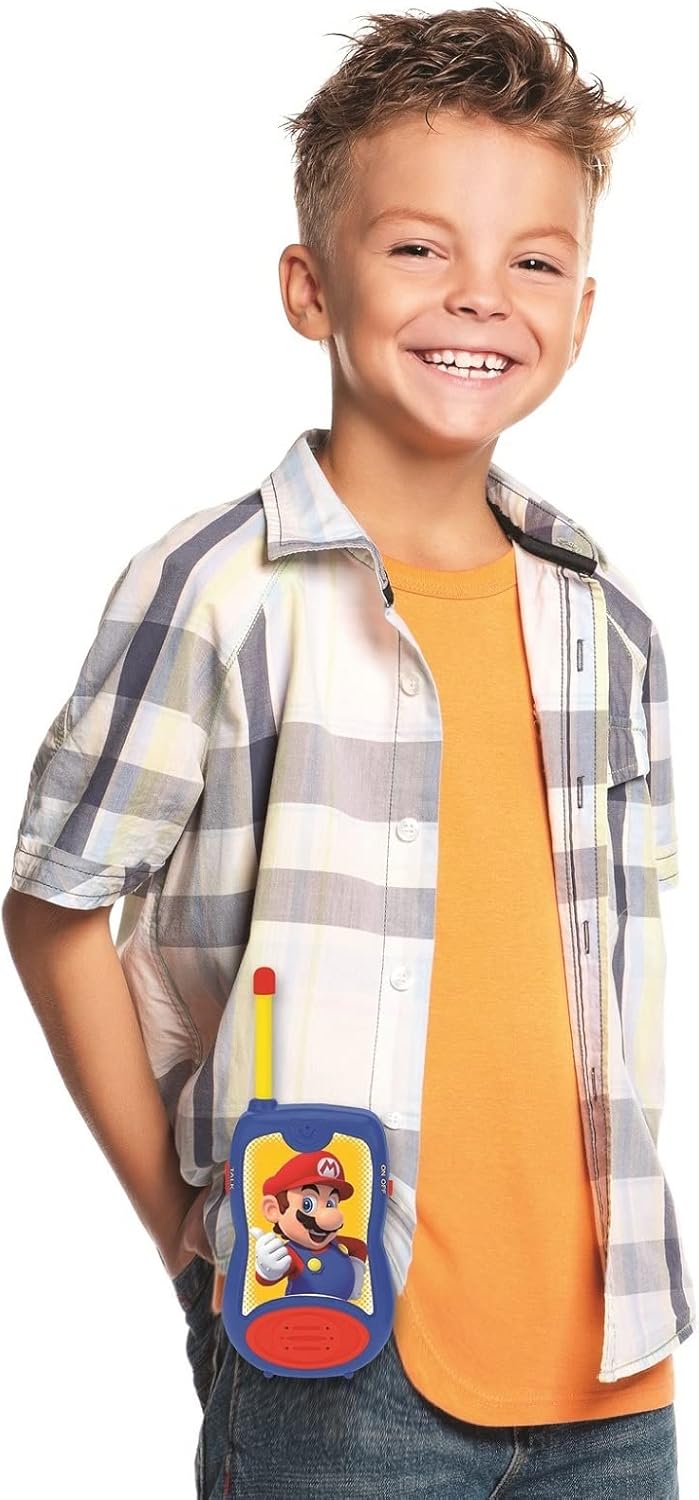 Lexibook TW12NI Super Mario Walkie-Talkies – Outdoor Kids Two-Way Radio (Up to 200m)