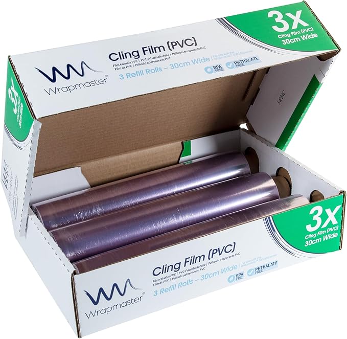 Wrapmaster 3000 Cling Film Refills (300mx30cm) x3