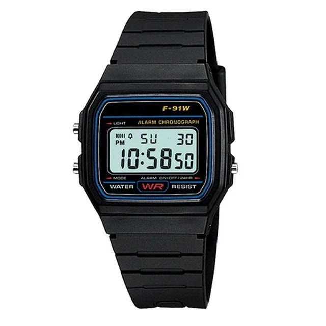 Casio F-91W Digital Watch | Slim Resin Case & Day-Date Display