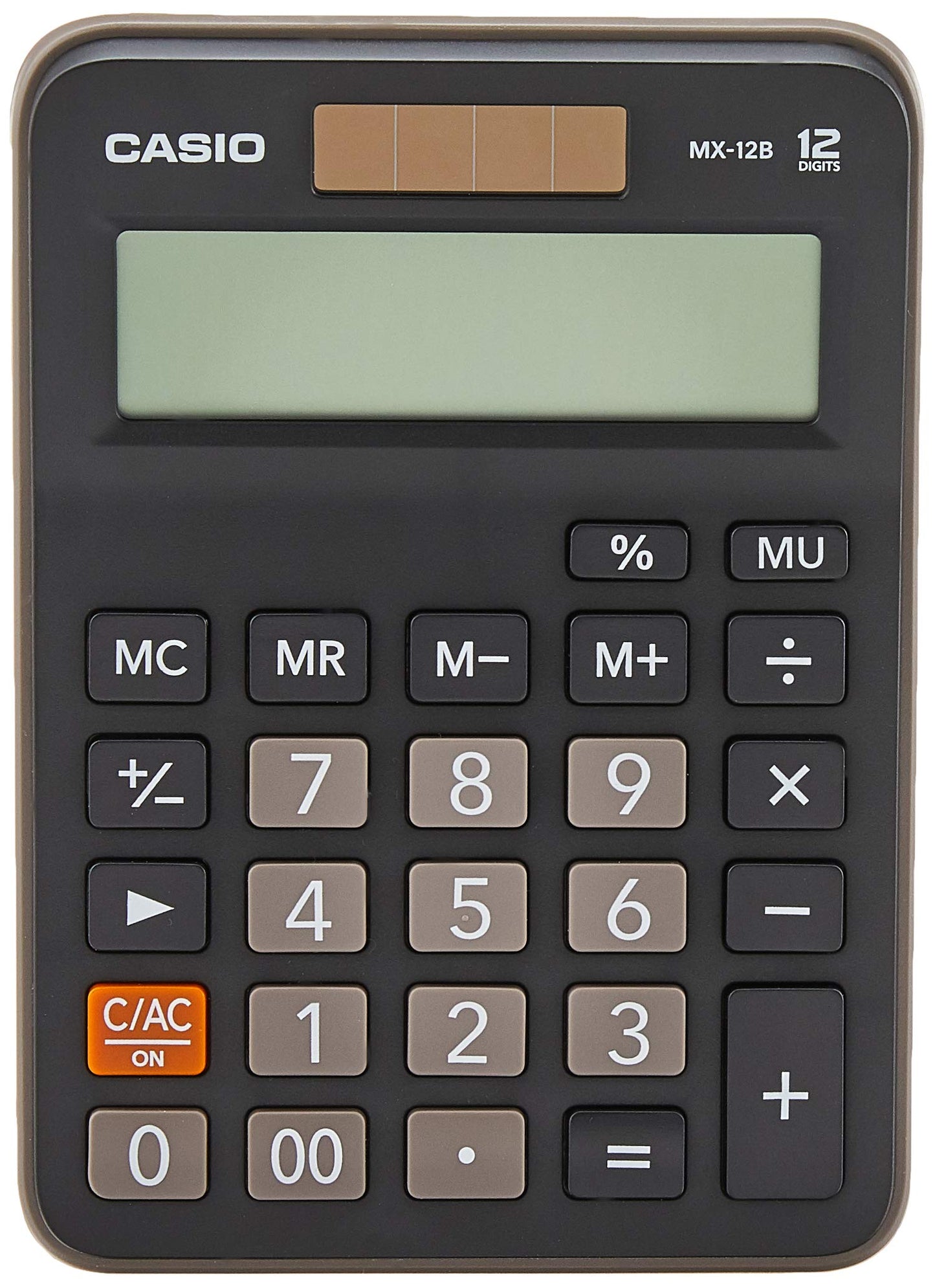 Casio MX-12B-BK Desk Calculator – 12-Digit Large Display, Office Essential
