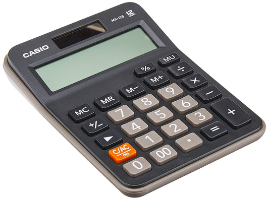 Casio™ MX-12B-BK Calculator – 12-Digit Large Screen for Office