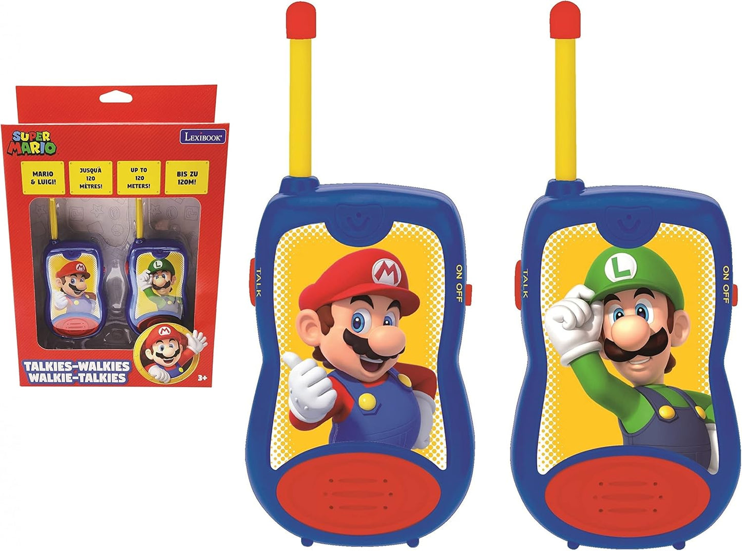 Lexibook TW12NI Super Mario Walkie-Talkies – Outdoor Kids Two-Way Radio (Up to 200m)