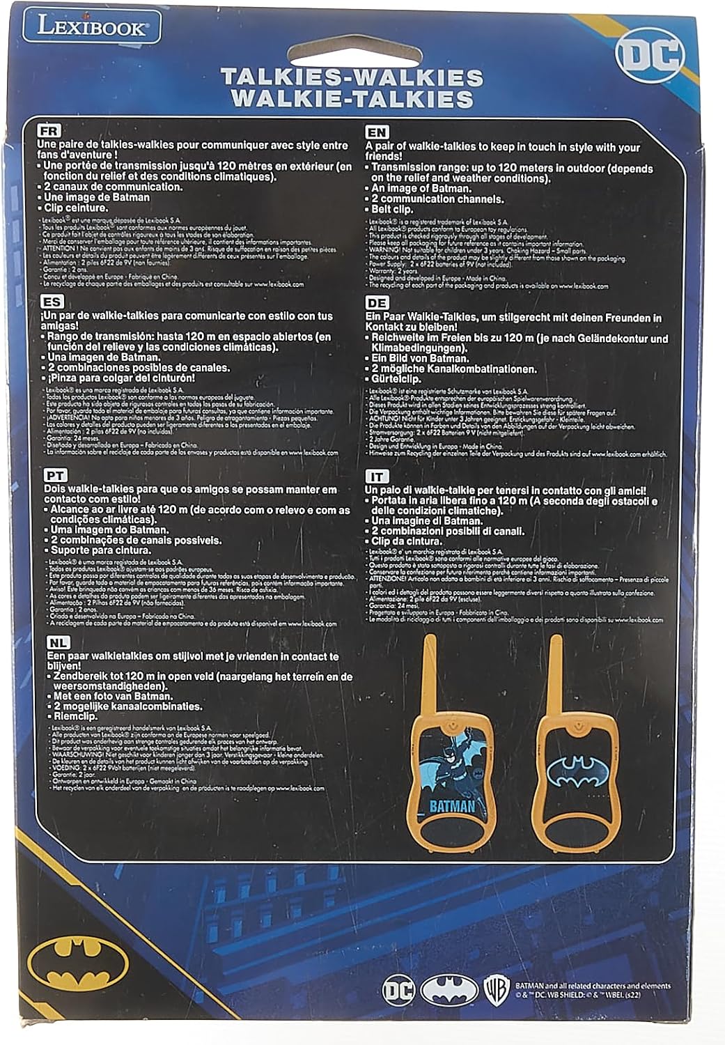 Lexibook TW12BAT Batman Walkie-Talkies – Kids Two-Way Radio Set