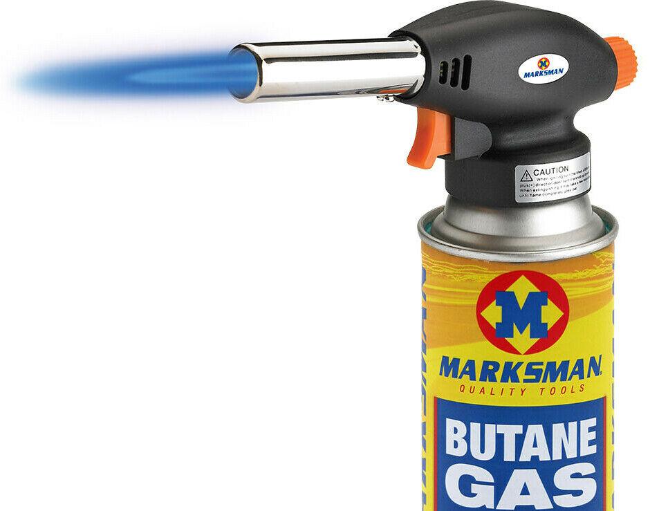 Multi-Purpose Gas Torch Head Butane Blow Kit Auto Ignition Camping Welding BBQ
