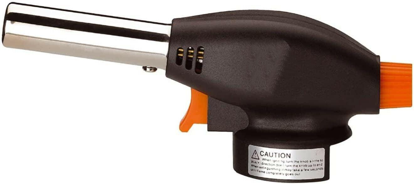 Multi-Purpose Gas Torch Head Butane Blow Kit Auto Ignition Camping Welding BBQ