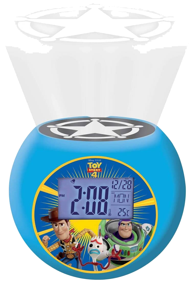 Lexibook Kids Toy Night Light Projector Clock with Timer - Frozen 2, Paw Patrol, Peppa Pig, Super Mario, Toy Story, Unicorn, Spiderman & Harry Potter