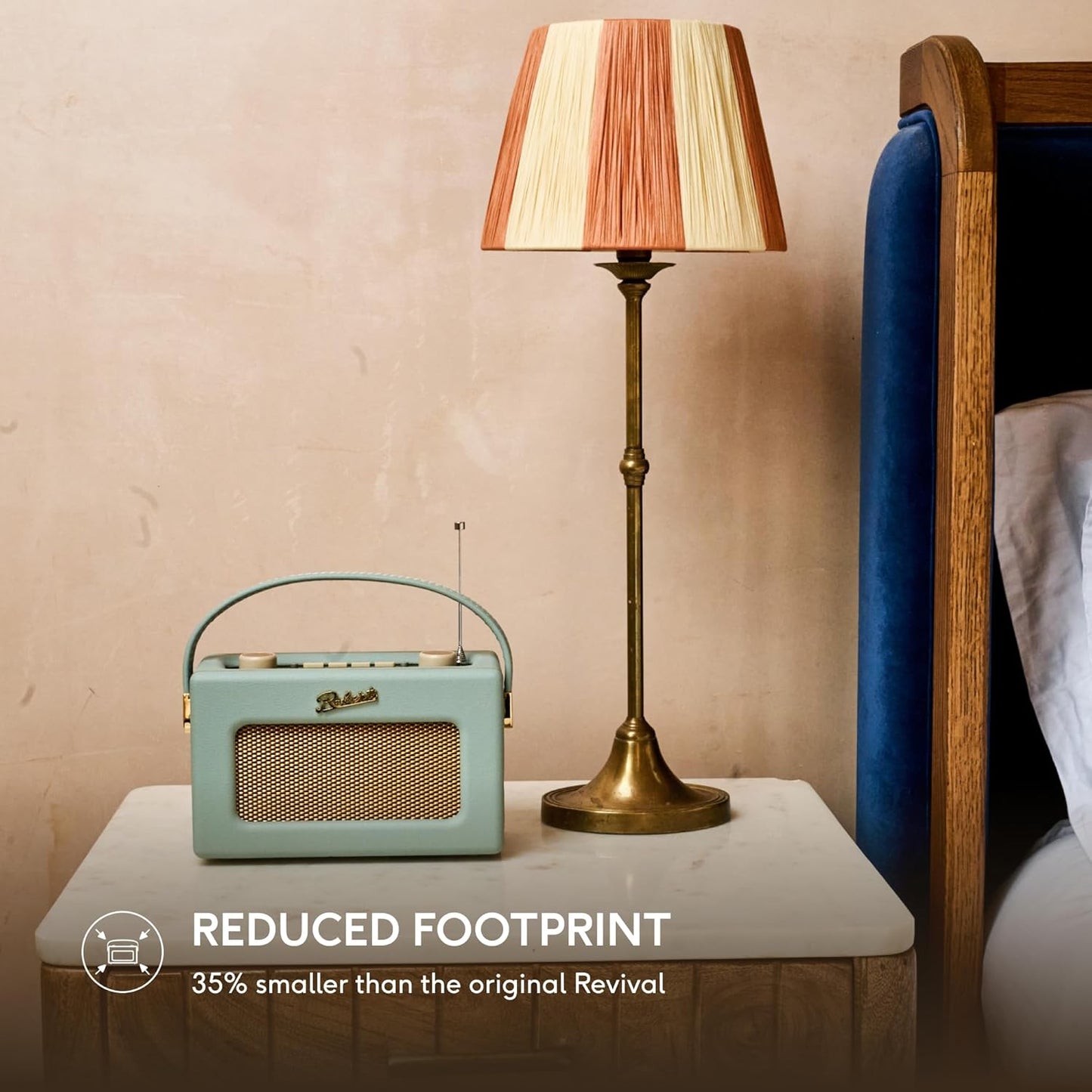 Roberts Revival UNO FM/DAB/DAB+ Digital Radio with Bluetooth, Duck Egg