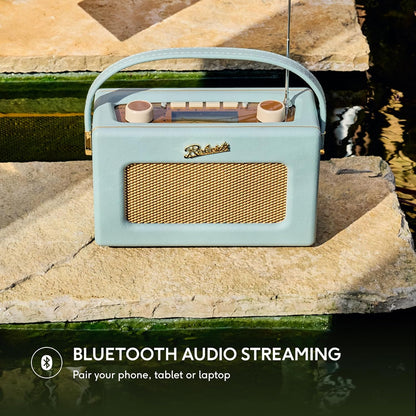 Roberts Revival UNO FM/DAB/DAB+ Digital Radio with Bluetooth, Duck Egg