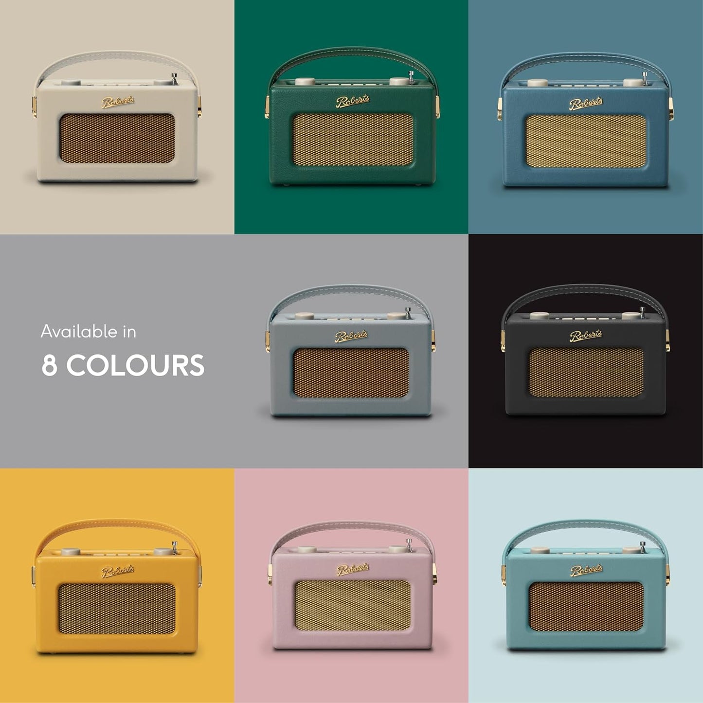 Roberts Revival UNO FM/DAB/DAB+ Digital Radio with Bluetooth, Duck Egg