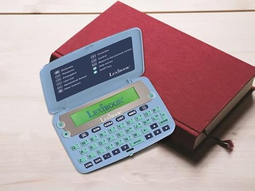 LEXIBOOK, The Collins English Dictionary, Definitions, Thesaurus, Grammar, Phonetic Spellchecker, with Battery, Blue/Grey, D650EN
