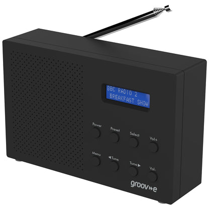 Groov-e™ Paris Compact Digital Radio – Black