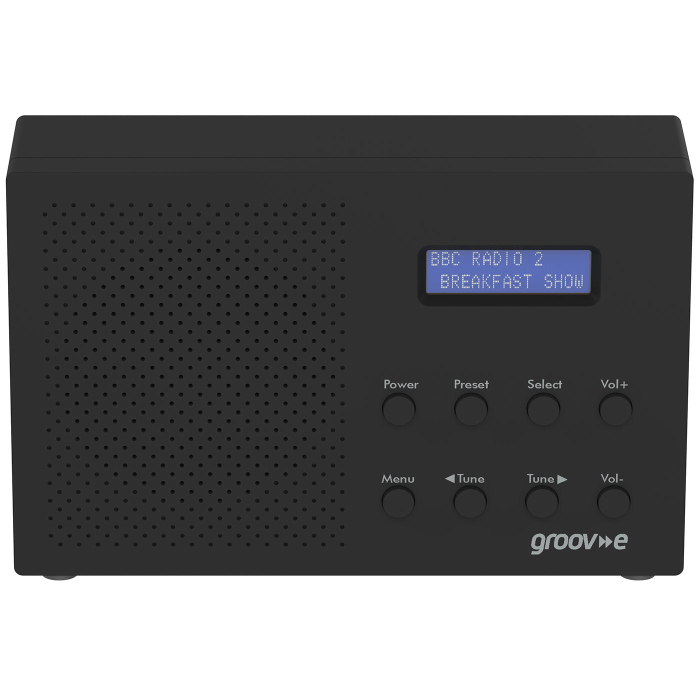 Groov-e™ Paris Compact Digital Radio – Black