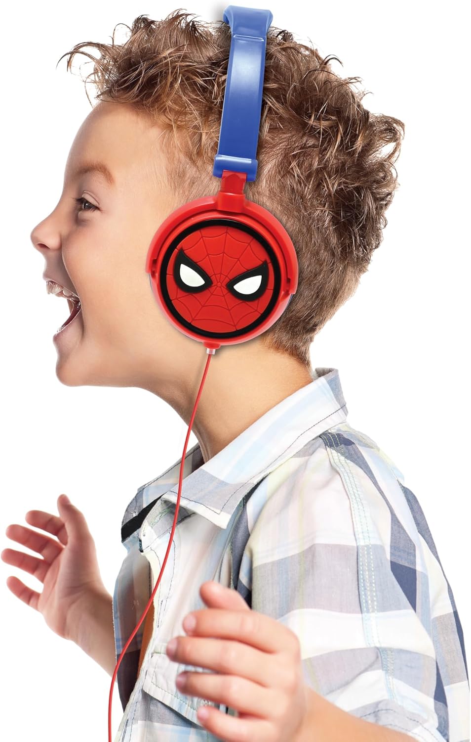 Lexibook HP010SP Spider-Man Wired Headphones | Safe Volume & Foldable Design