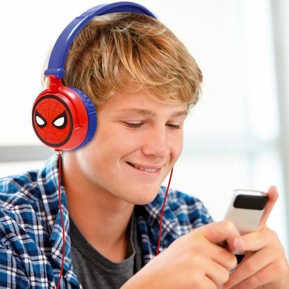 Lexibook HP010SP Spider-Man Wired Headphones | Safe Volume & Foldable Design