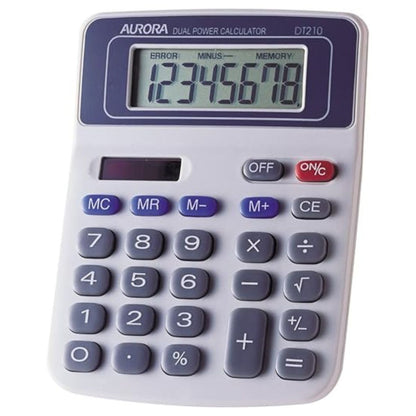 Aurora™ DT210 Dual-Power Semi Desktop Calculator