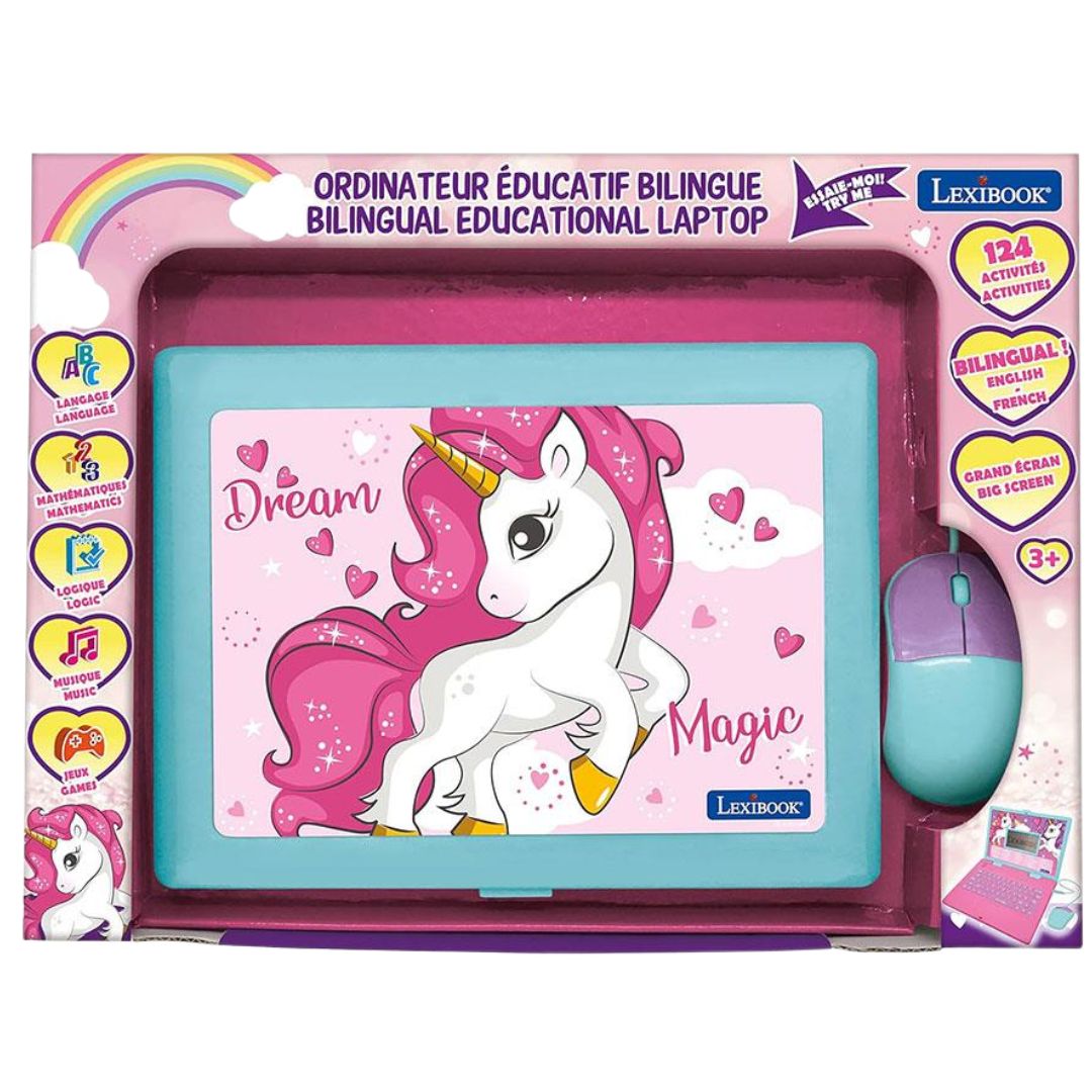 Lexibook™ Unicorn Learning Laptop – Bilingual Edition