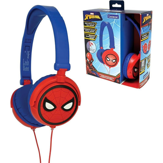 Lexibook HP010SP Spider-Man Wired Headphones | Safe Volume & Foldable Design