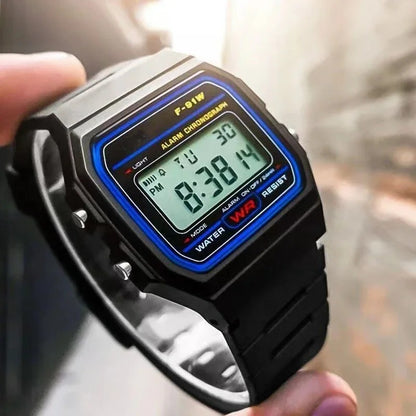 Casio F-91W Digital Watch | Slim Resin Case & Day-Date Display