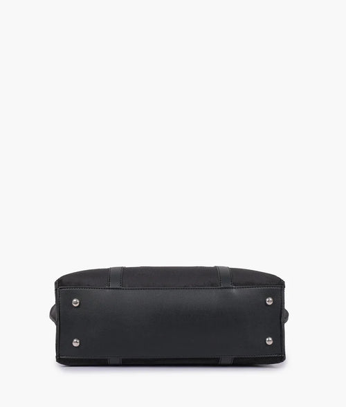 Zaqi Women's Black Suede Tote Bag