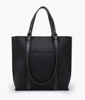 Zaqi Women's Black Suede Tote Bag