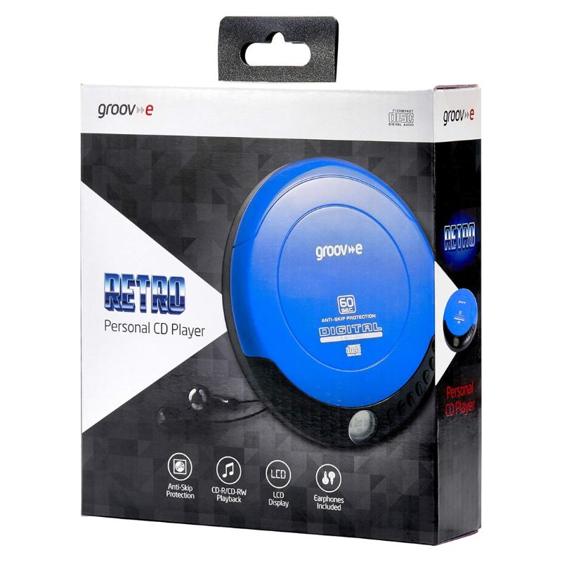 Groov-e™ GVPS110/BE Retro Personal CD Player