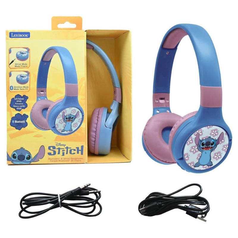Lexibook™ HPBT010D Disney Stitch 2-in-1 Bluetooth & Wired Headphones