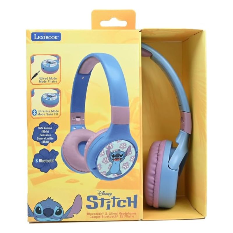 Lexibook™ HPBT010D Disney Stitch 2-in-1 Bluetooth & Wired Headphones