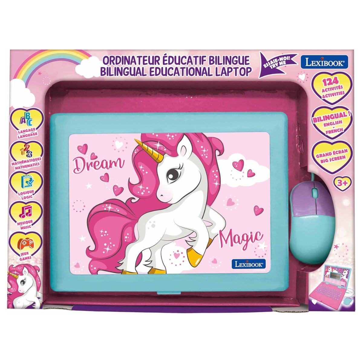 Lexibook™ JC598UNIi1 Unicorn Bilingual Educational Laptop