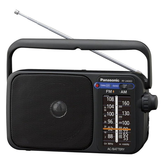 Panasonic™ RF-2400DEG-K Portable AM/FM Radio